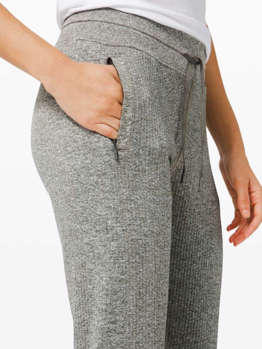 Lululemon Engineered Warmth Jogger Grey Sage / White Size 4 - Picture 15 of 16